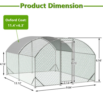 10x13 Foot Dome Chicken Coop